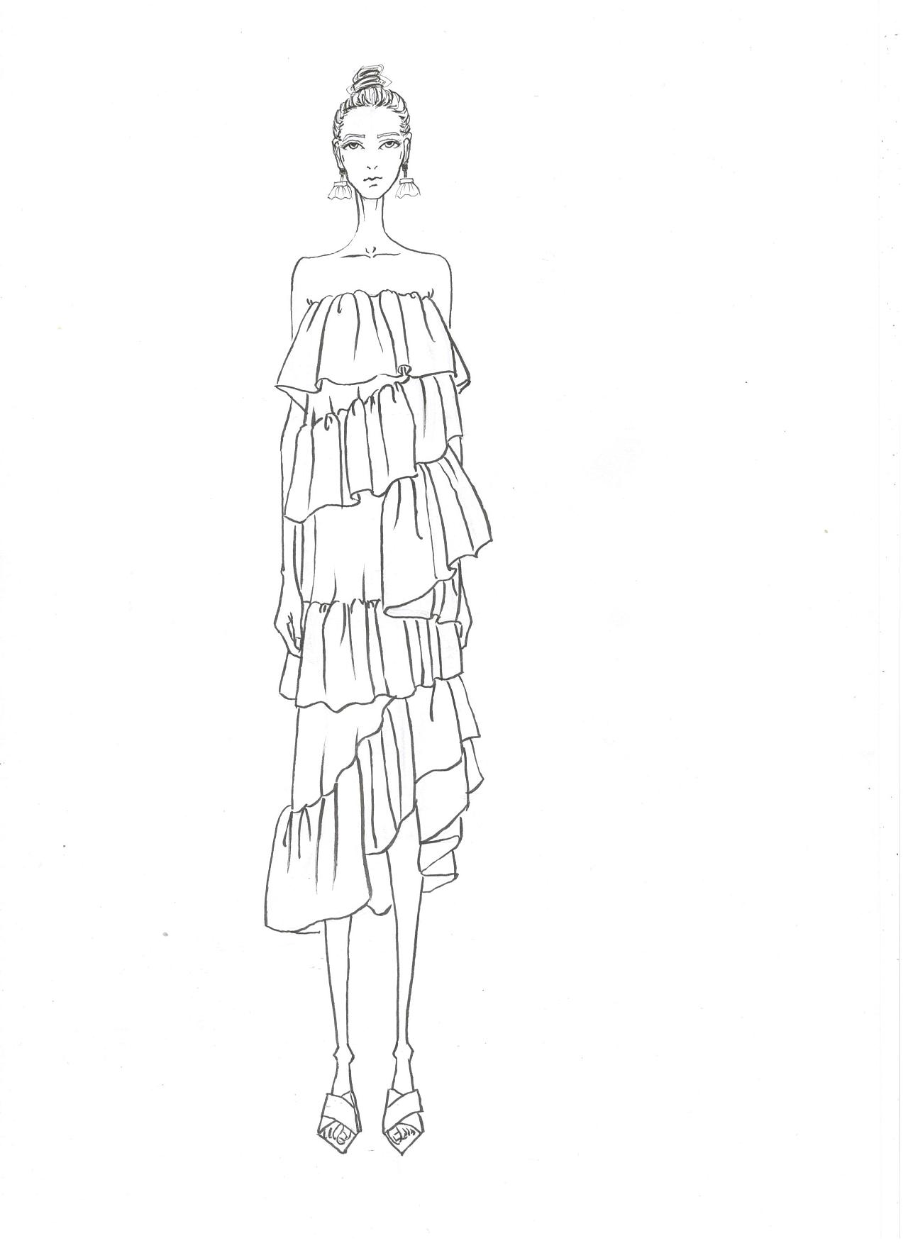 服装设计手稿 休闲与流行的艺术表达